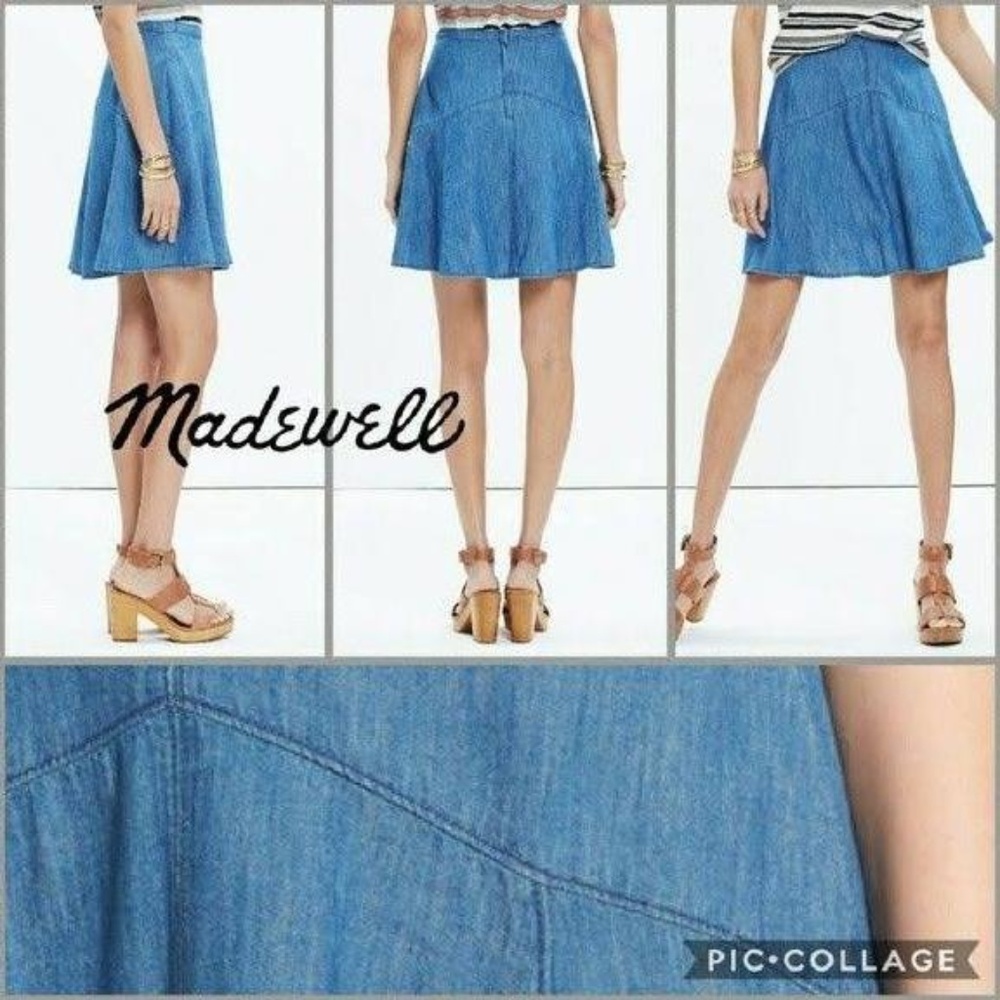 Madewell Denim Piazza Skirt Size 4